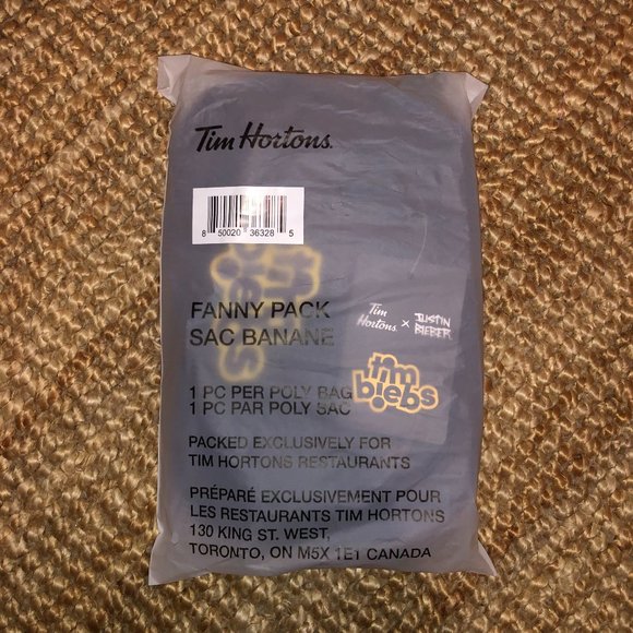 Tim Hortons X Justin Bieber TimBiebs Fanny Pack - Picture 1 of 4